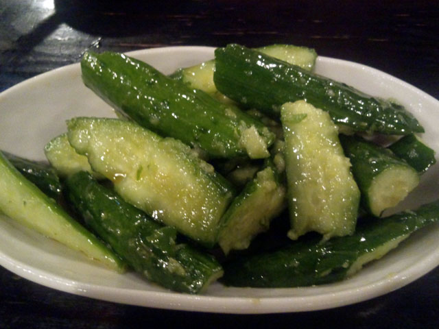 ぢどり亭 , 名物きゅうり漬け