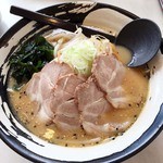 らーめん すすきの - 味噌チャーシュー　お子様ラーメン　餃子　半チャーハン　2014年11月