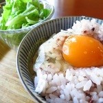 COBAKABA - 濃厚な地鶏のたまごかけご飯（アップ）
