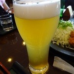 田園プラザかわば ビールレストラン 武尊 - ヴァイツェン(大)￥590