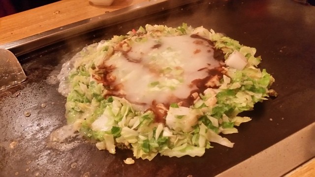 お好み焼きにゅーとん , 具だくさんでボリューム満点「たぬきもんじゃ (350