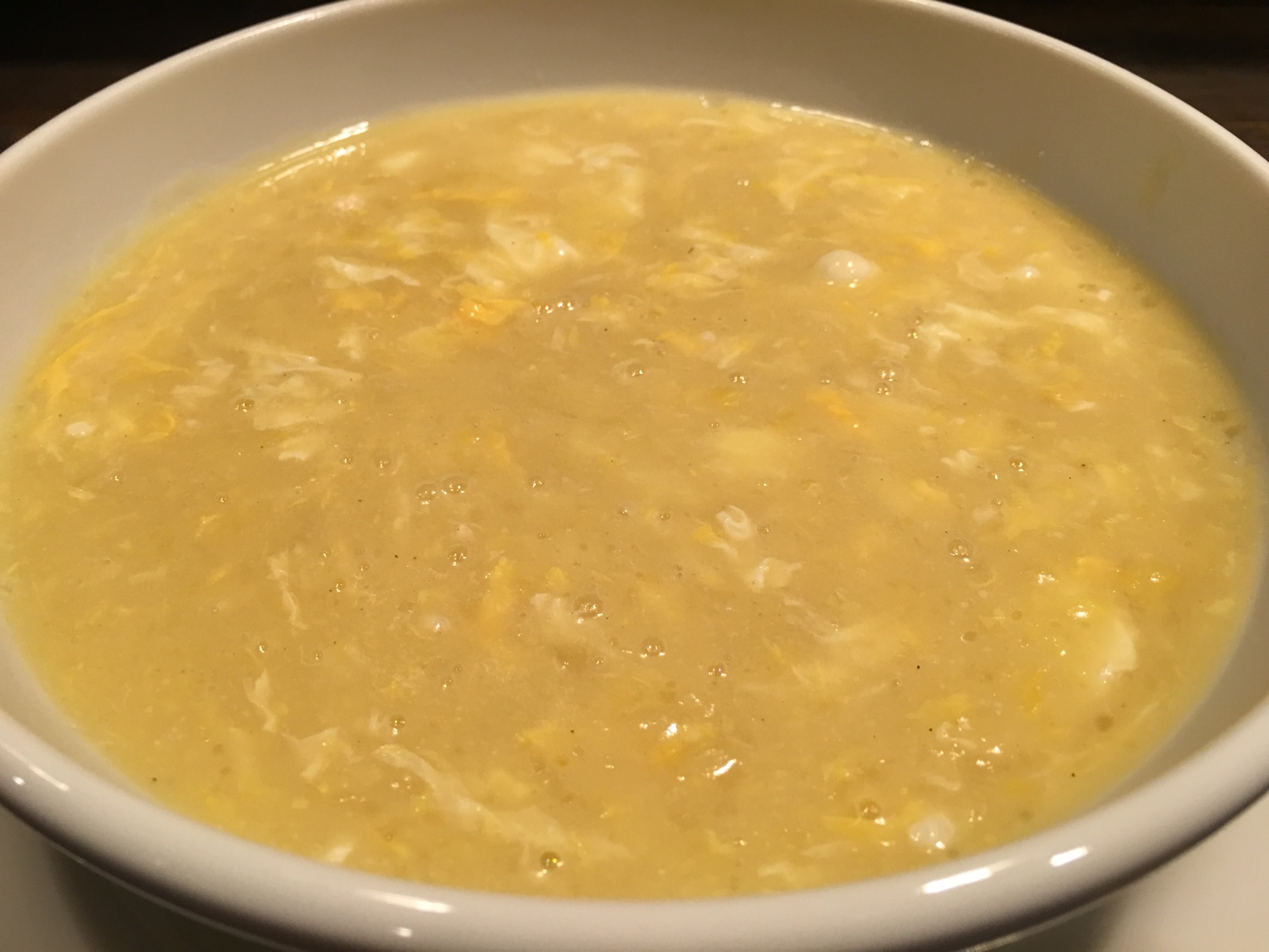 玉米湯(トウモロコシと玉子のとろみスープ) 玉米湯(トウモロコシと玉子のとろみスープ)