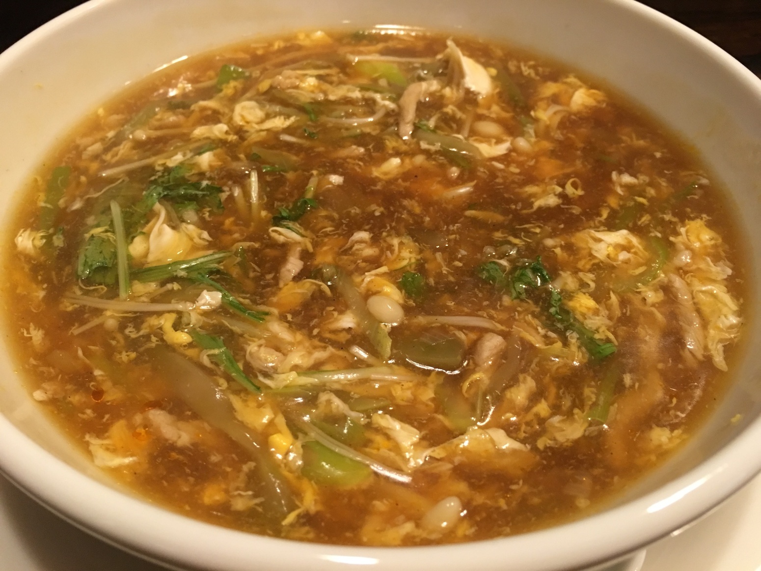 酸辣湯(豚肉とザーサイ入り酸辣スープ) 酸辣湯(豚肉とザーサイ入り酸辣スープ)