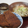ソースカツ丼（カツ三枚）とおろしそばちょい盛り