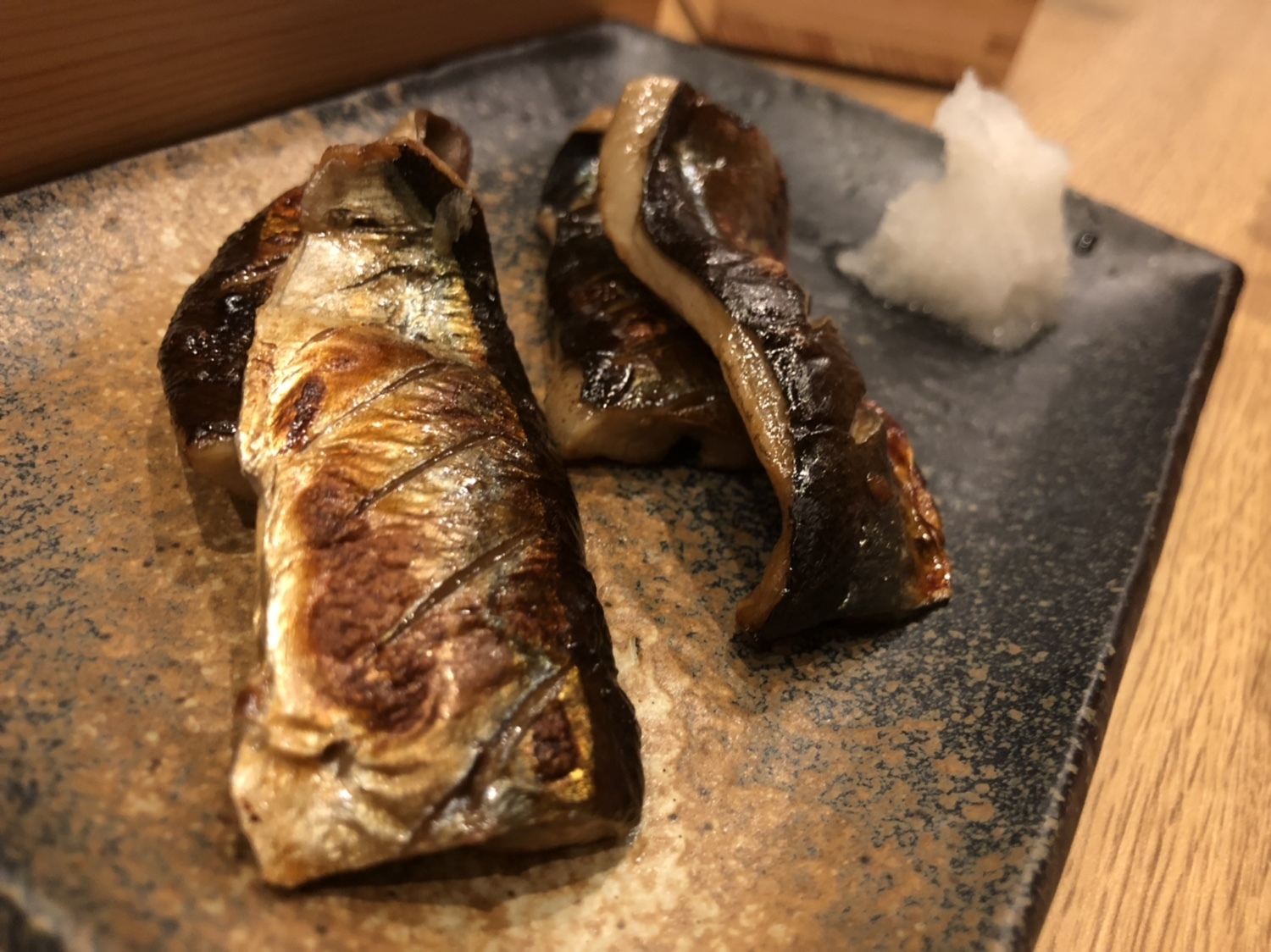 さんまの肝醤油焼き